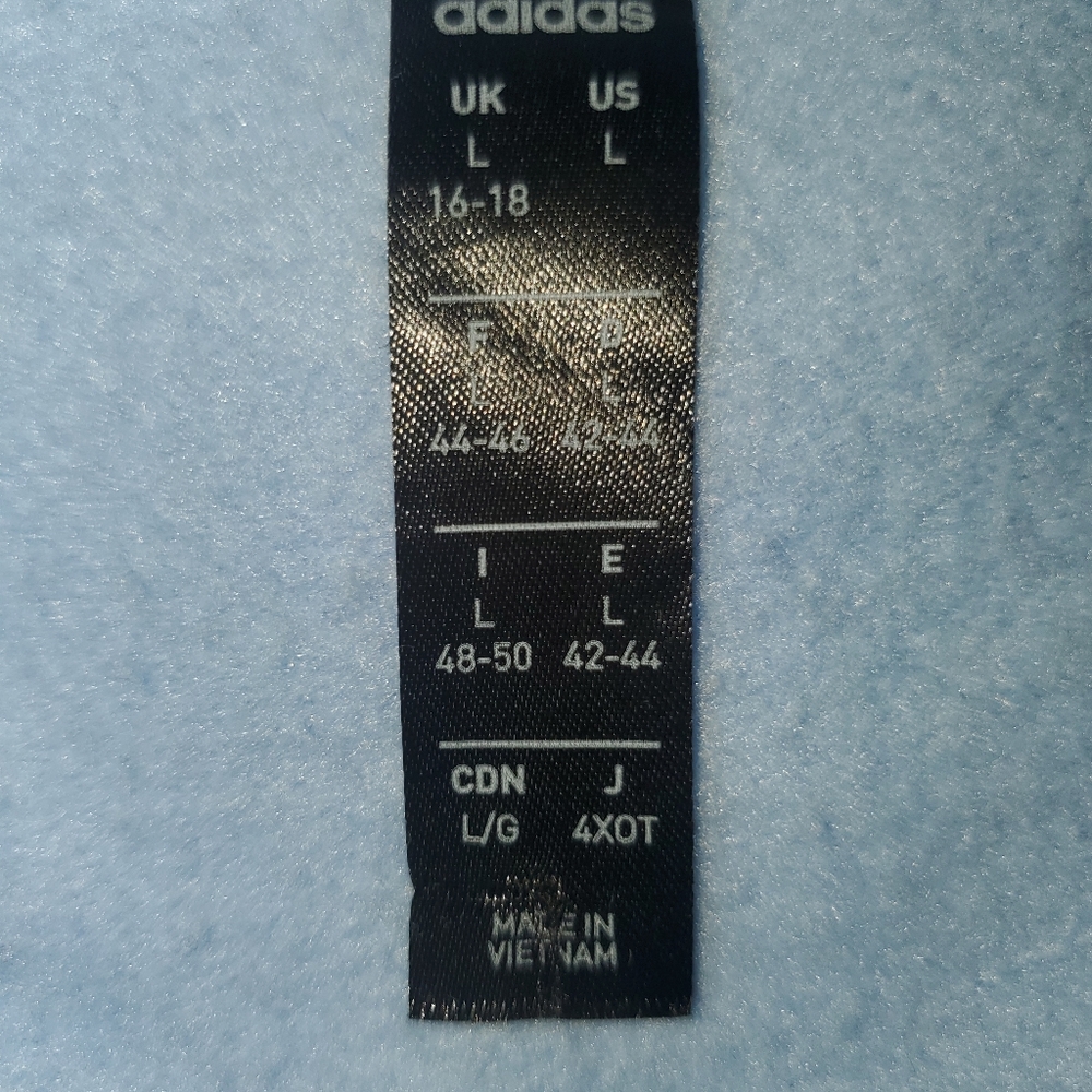 Adidas Powder Blue Hooded Sweatshirt - Picture 11 of 12